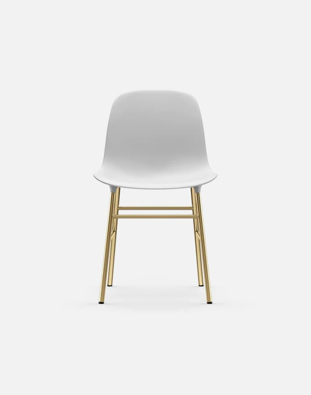 Glozin II Form Chair Brass Base