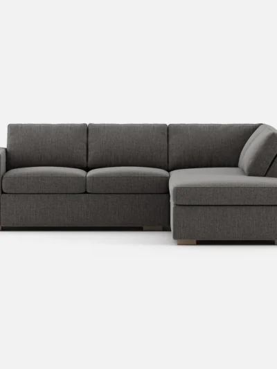 Glozin II Sectional Sofa in Latex—Sand