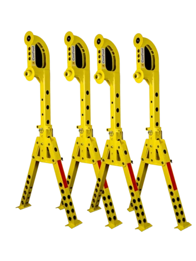 Jeu de 4 béquilles pour containers maritimes