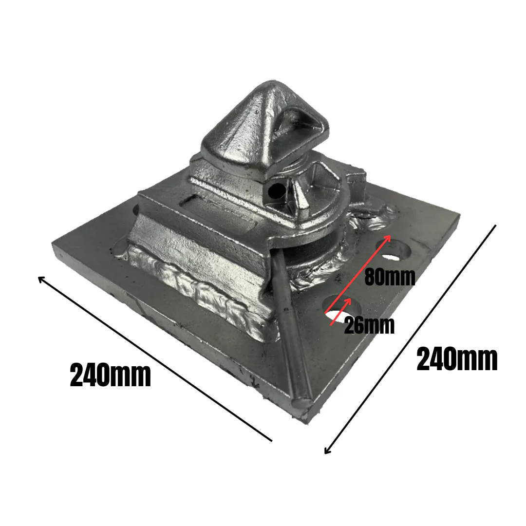 Twistlock soudé sur platine pour container – Image 6