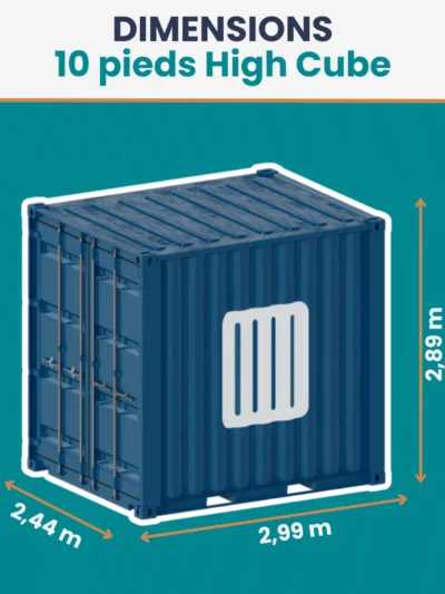 Conteneur 10 Pieds High Cube