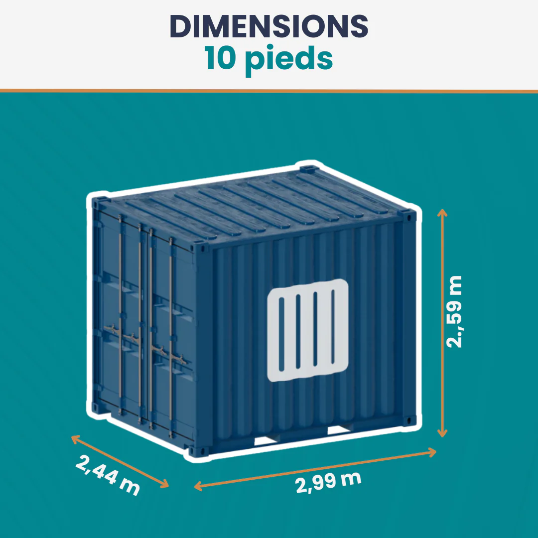 Conteneur 10 Pieds DRY Neuf – Image 4