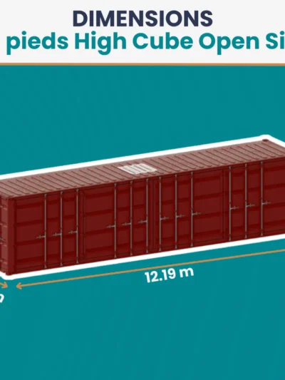 Conteneur 40 Pieds HC Open Side Occasion
