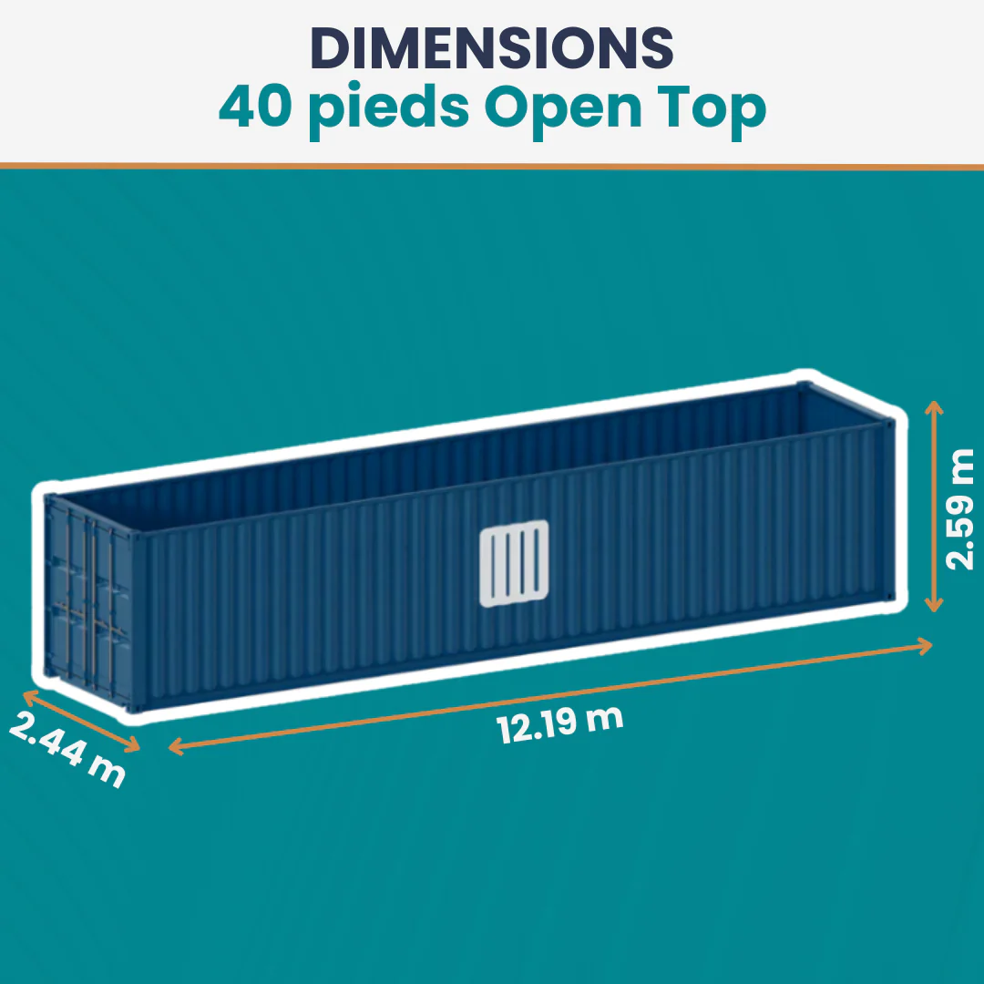 Conteneur 40 Pieds DRY Open Top Neuf – Image 3