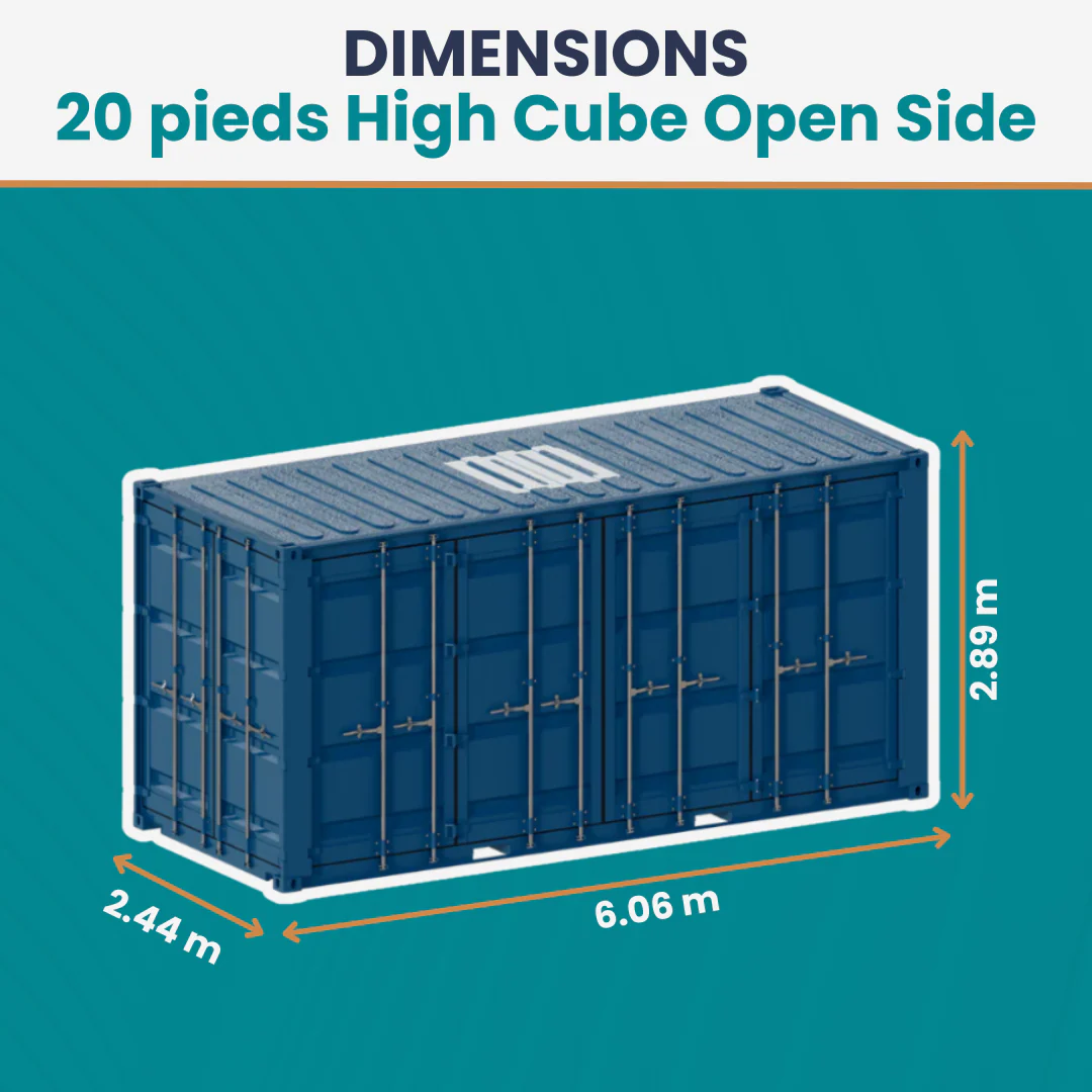 Conteneur 20 Pieds High Cube Open Side Neuf – Image 4