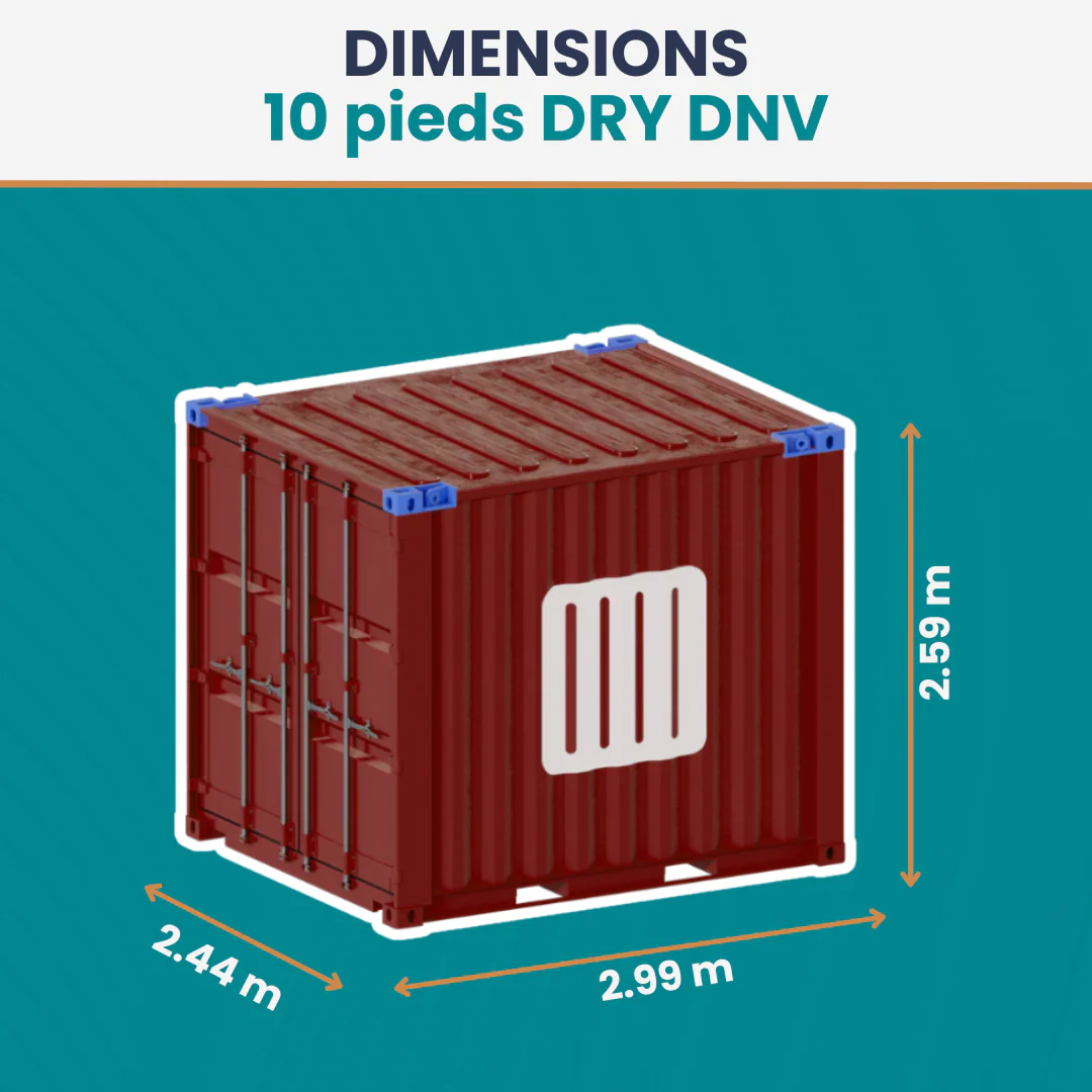 Conteneur 10 Pieds DRY DNV – Image 4